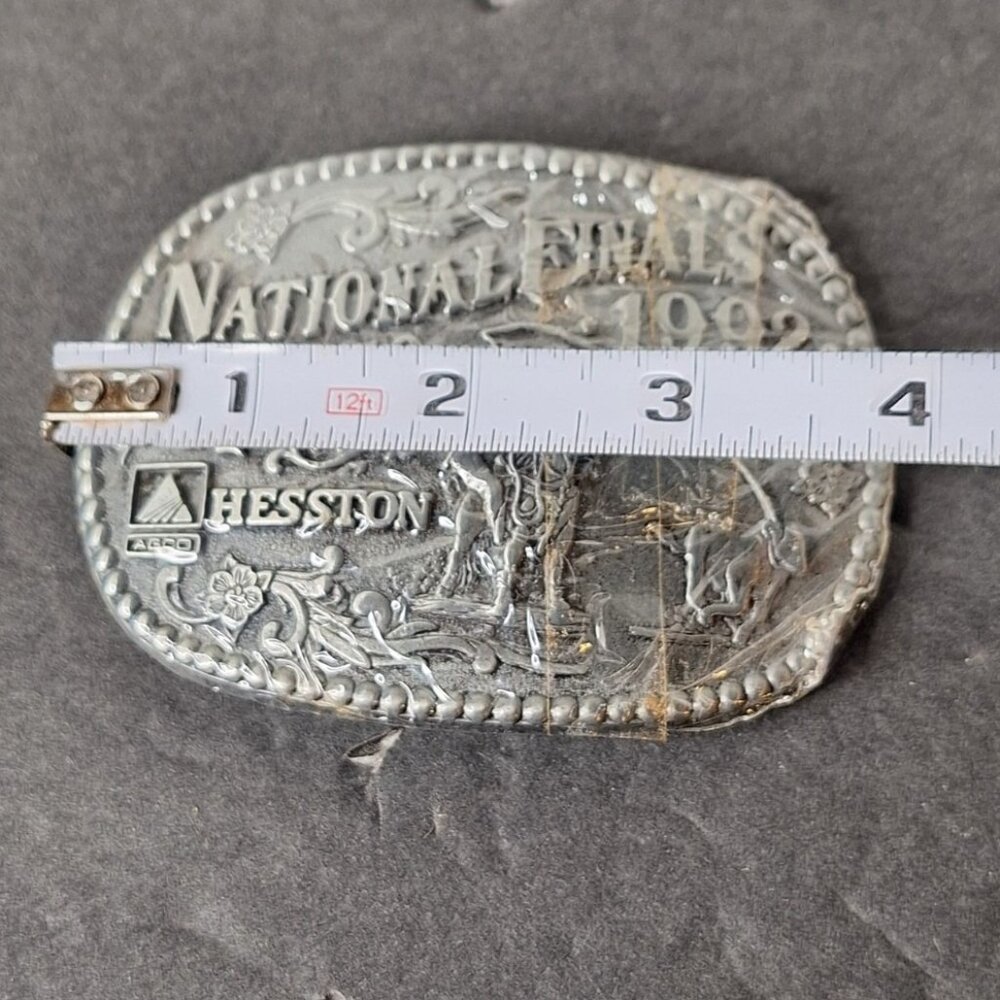 1992 HESSTON National Finals  Rodeo Belt Buckle NOS NEW - Picture 2 of 4
